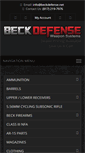 Mobile Screenshot of beckdefense.net