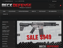 Tablet Screenshot of beckdefense.net